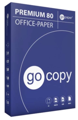 CARTA A4 BIANCA GO COPY PREMIUM 80GR 500FF - FSC/Ecolabel Foto prodotto